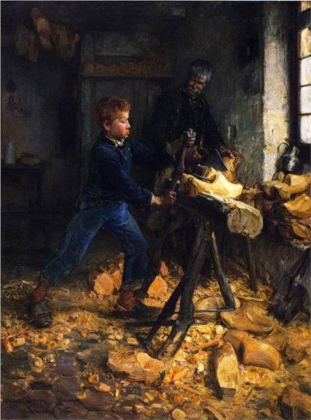 The Young Sabot Maker, 1895 - Генрі Осава Танер