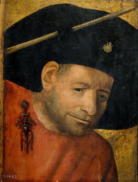 Head of a Halberdier, 1490 - 耶羅尼米斯‧波希