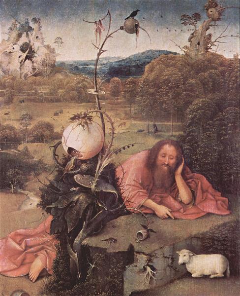 Св. Іоан Хреститель у роздумах, 1489 - 1499 - Ієронімус Босх
