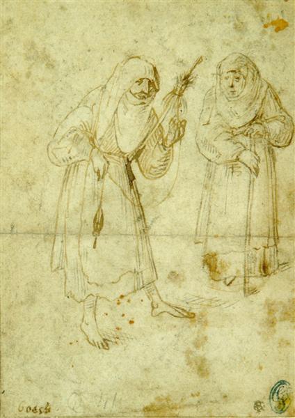Two witches, c.1480 - c.1490 - Jérôme Bosch