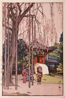 The Cherry Tree in Kawagoe - Hiroshi Yoshida