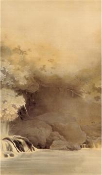 Autumn Landscape with Colored Leaves - 菱田春草