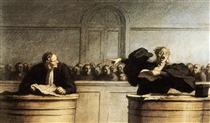A Famous Cause - Honoré Daumier