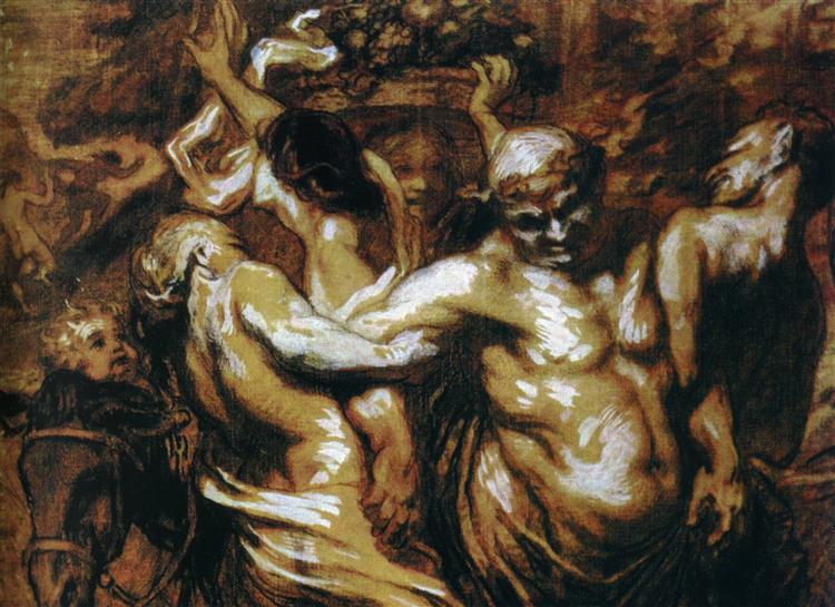 The Intoxication of Silène, 1848 - 1850 - Honoré Daumier