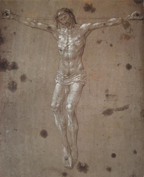 Christ on the cross, c.1475 - c.1480 - Гуго ван дер Гус