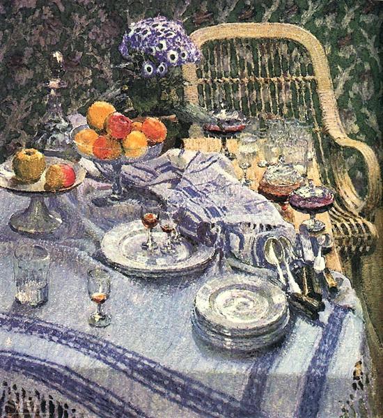 Table with Leftovers, 1907 - Igor Grabar