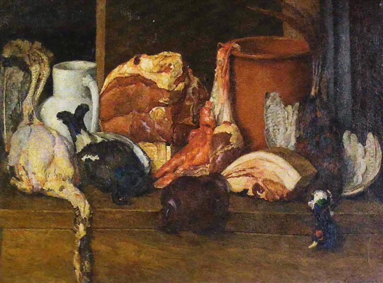 Eatables Moscow. Meat, poultry, 1924 - Ilja Iwanowitsch Maschkow