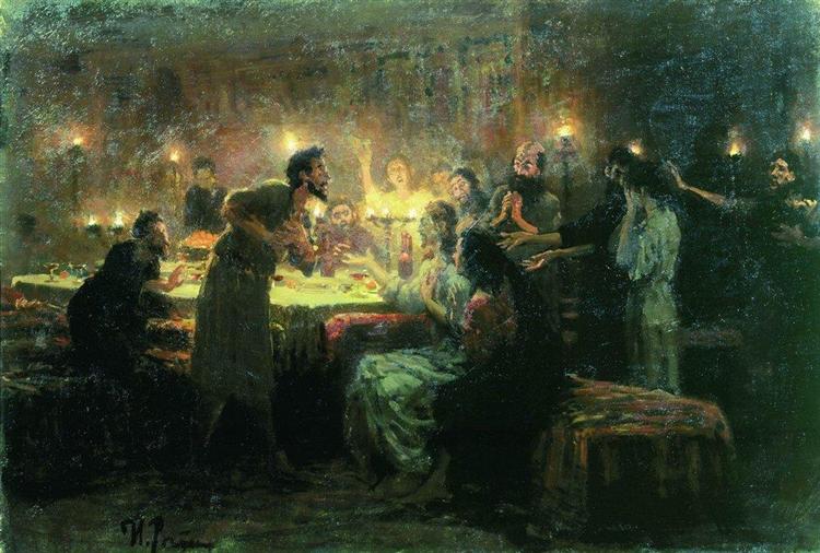 Even if all falls away, I will not, 1896 - Ілля Рєпін