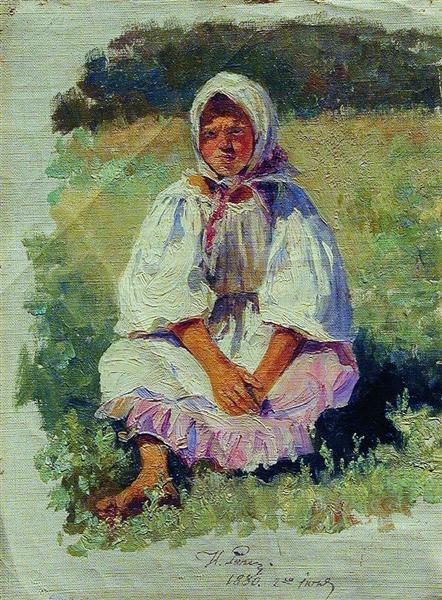 Peasant Girl, 1880 - Ілля Рєпін