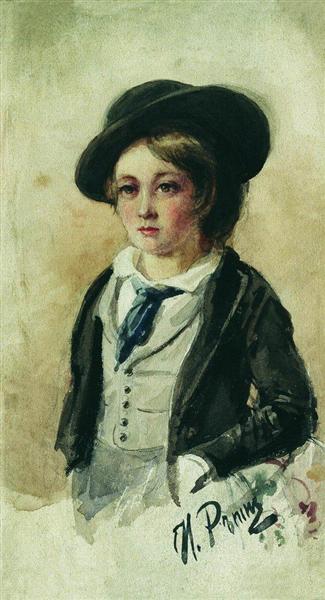 Portrait of a Boy - Ілля Рєпін