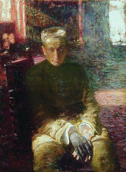 Portrait of Alexander Kerensky, 1918 - 列賓