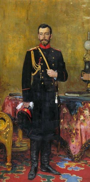 Portrait of Nicholas II, The Last Russian Emperor, 1895 - Ilia Répine