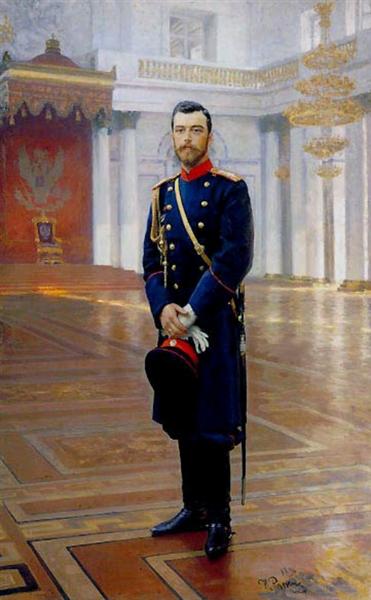 Portrait of Nicholas II The Last Russian Emperor, 1896 - Ілля Рєпін