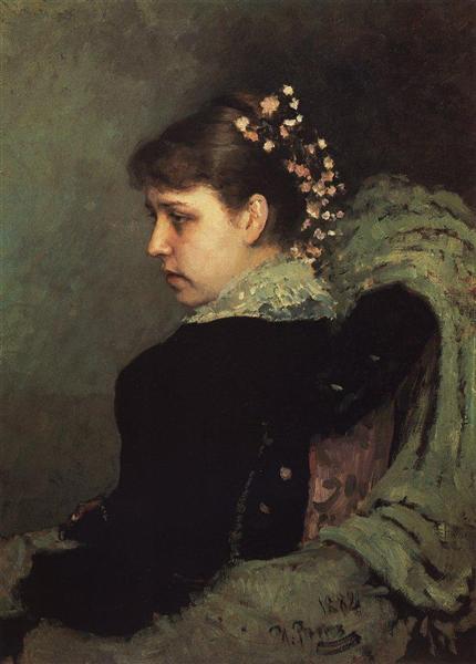 Portrait of Tatiana Rechinskay, 1882 - Ilja Jefimowitsch Repin
