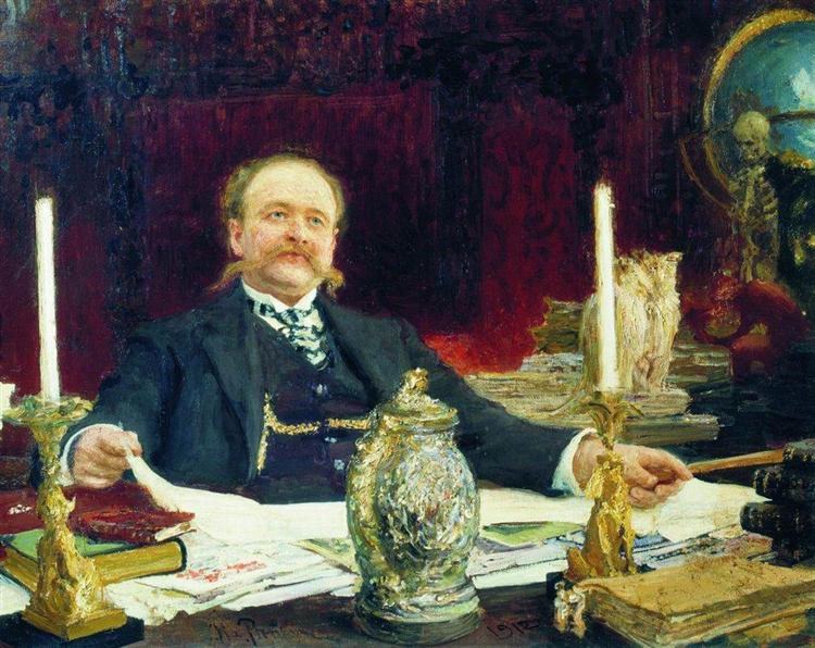Portrait of Wilhelm von Bitner, 1912 - Ilya Yefimovich Repin