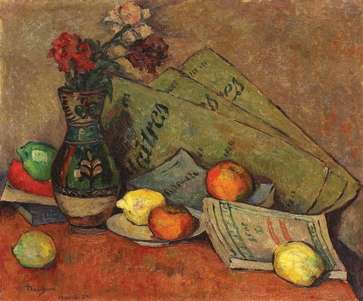 Still Life with Vase and Fruits, 1920 - Ион Теодореску-Сион
