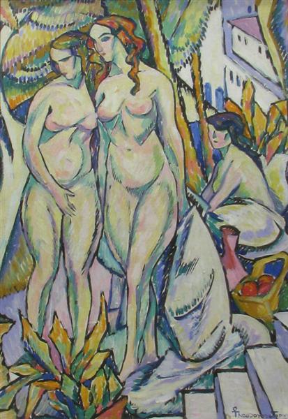 Nudes in a Landscape, 1914 - Йон Теодореску-Сіон