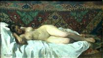 Nude With Carpet Background - ІпполІт Струмбеску