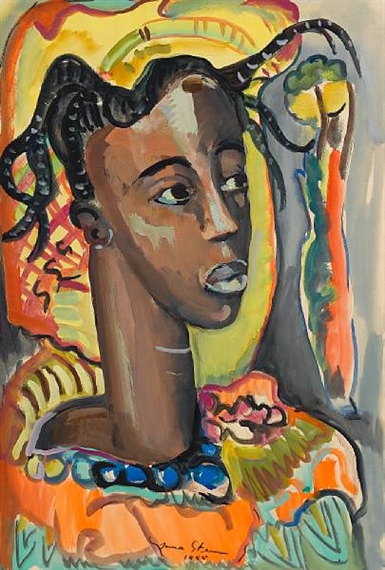 Portrait of a West African girl, 1955 - Irma Stern