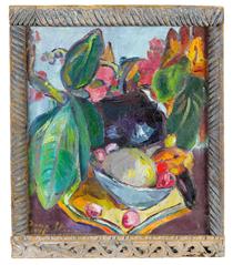 Still Life with Leaves, Fruit and Flowers - Irma Stern