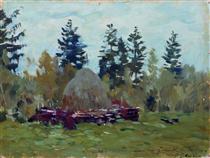 A haystack - Isaac Levitan