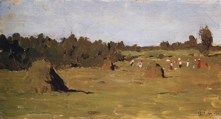 Уборка сена, 1899 - Исаак Левитан