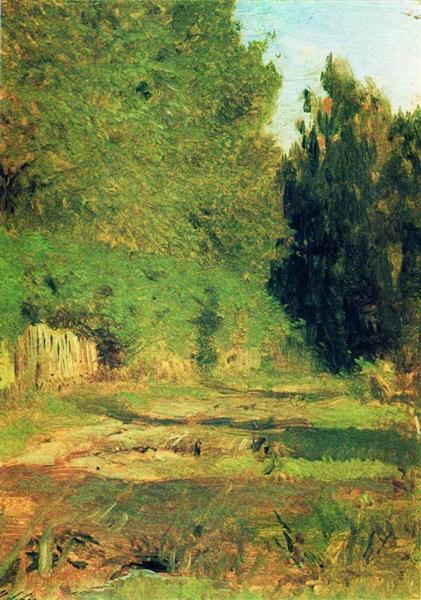 Near the grove, c.1895 - Isaak Iljitsch Lewitan