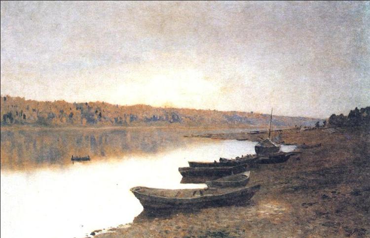 On the river Volga, 1888 - Isaak Levitán