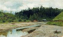 River in the forest - Isaac Levitan