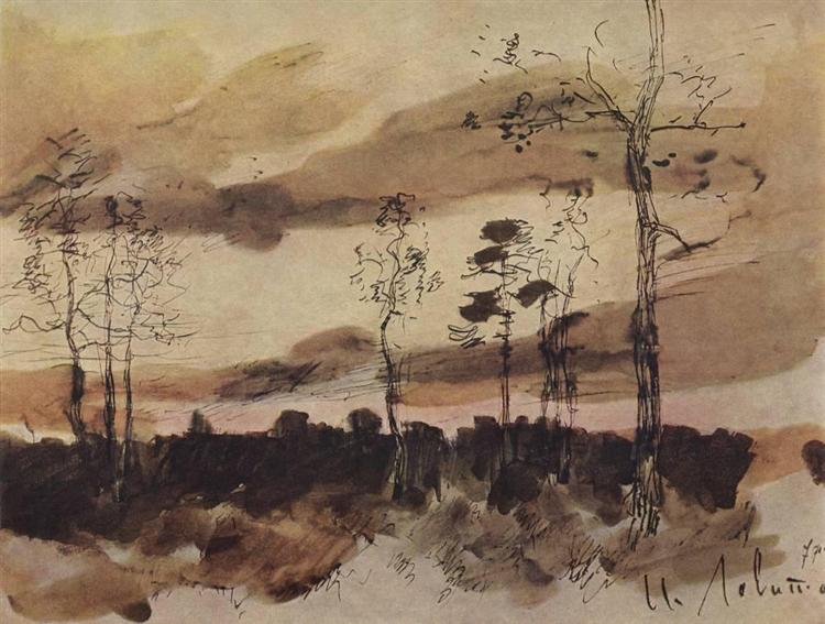 Sunset. Forest edge., 1900 - Isaac Levitan