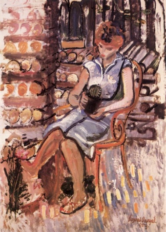 Zsuzsanna with Cactus, 1959 - Иштван Илошваи Варга
