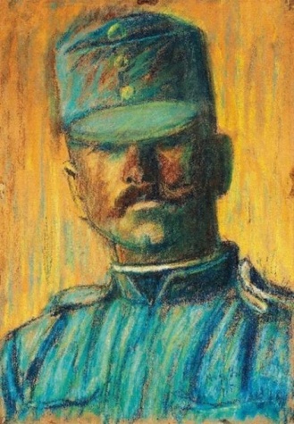Soldier head, 1915 - István Nagy