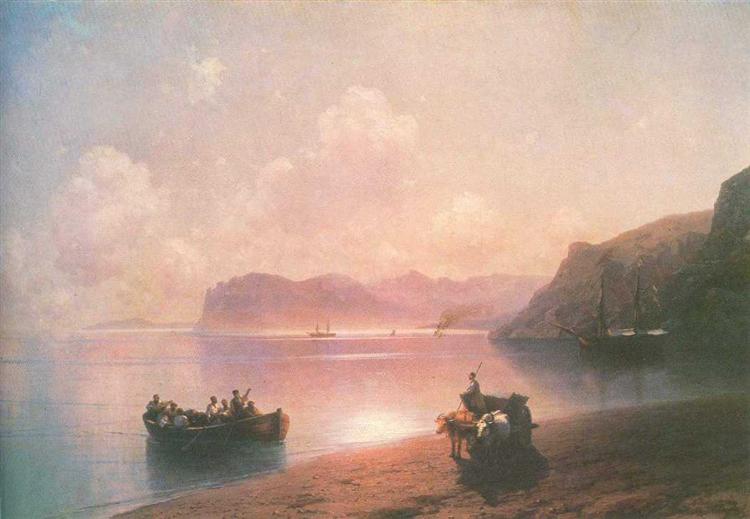 Morning on a sea, 1883 - Iwan Konstantinowitsch Aiwasowski