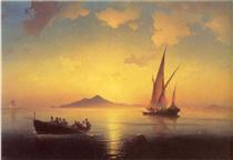 A Baía de Nápoles - Ivan Konstantinovich Aivazovskii
