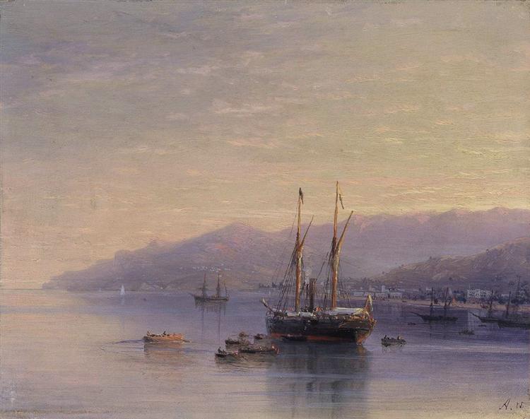 The Bay of Yalta, 1885 - Iwan Konstantinowitsch Aiwasowski