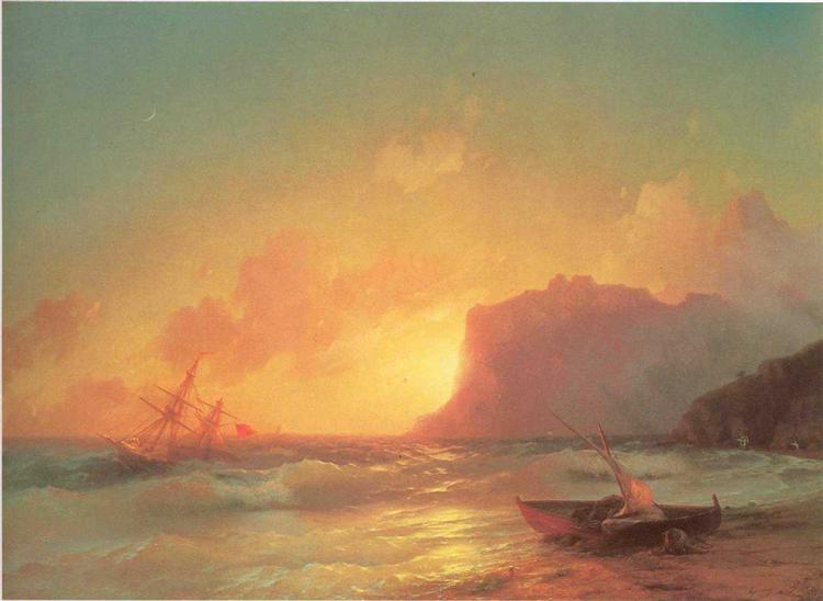 The Sea. Koktebel., 1853 - Ivan Aivazovsky