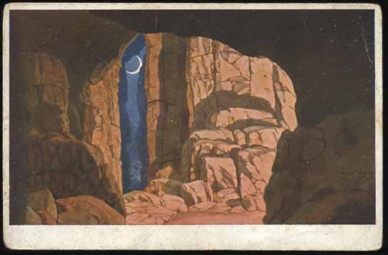 Cave Finn. Opera Ruslan and Lyudmila, 1900 - Ivan Bilibine
