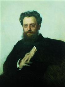 Adrian Viktorovich Prahova portrait, art historian and art critic - Іван Крамськой