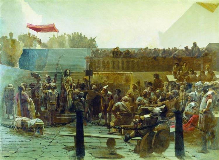 Хохот (Радуйся, царю иудейский), 1877 - 1882 - Иван Крамской