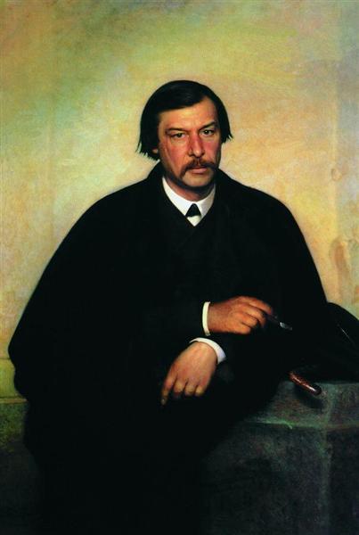 Портрет художника и фотографа Михаила Борисовича Тулинова, 1868 - Иван Крамской