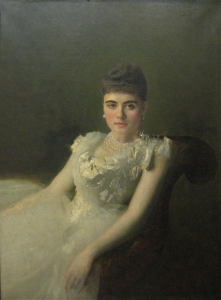 Portrait of Anna von Derviz, 1881 - 伊凡·克拉姆斯柯依