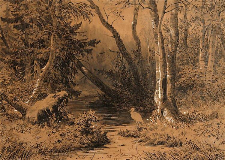 Backwoods, 1870 - Ivan Shishkin