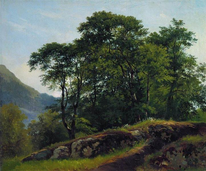 Beech Forest in Switzerland, 1863 - 伊凡·伊凡諾維奇·希施金