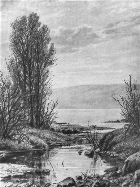 Берег озера, 1884 - Иван Шишкин