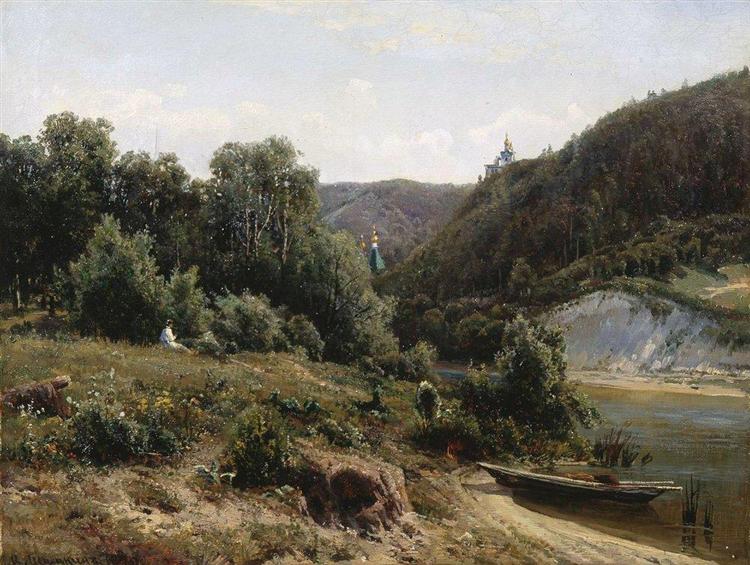 Próximo ao monastério, 1870 - Ivan Shishkin