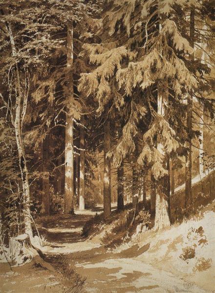 Дорожка в лесу, 1891 - Иван Шишкин