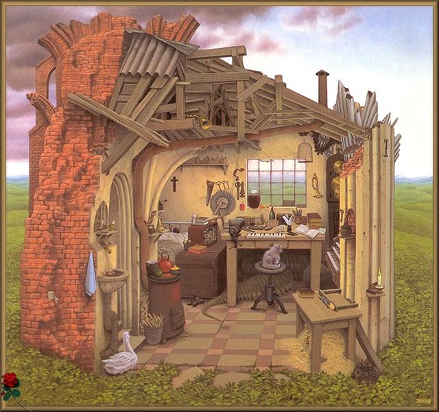 Afternoon With The Bros Grimm, 1990 - Jacek Yerka