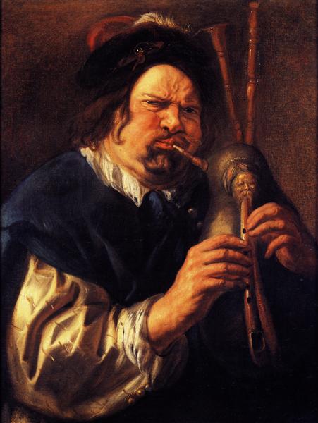Self-Portrait as a Bagpipe Player, 1644 - Якоб Йорданс