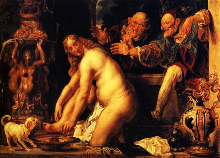 Susanna and the Elders, 1653 - 雅各布·乔登斯