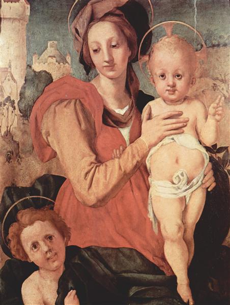 Madonna and Child with the Young Saint John, 1524 - Jacopo da Pontormo